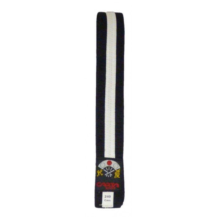 KARATE BELT(2 COLOUR) JUNIOR BLACK/WHITE